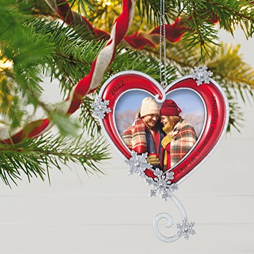Hallmark Keepsake Christmas Ornament 2022 Year-Dated, Our First Plastic, Christmas Together Photo Frame