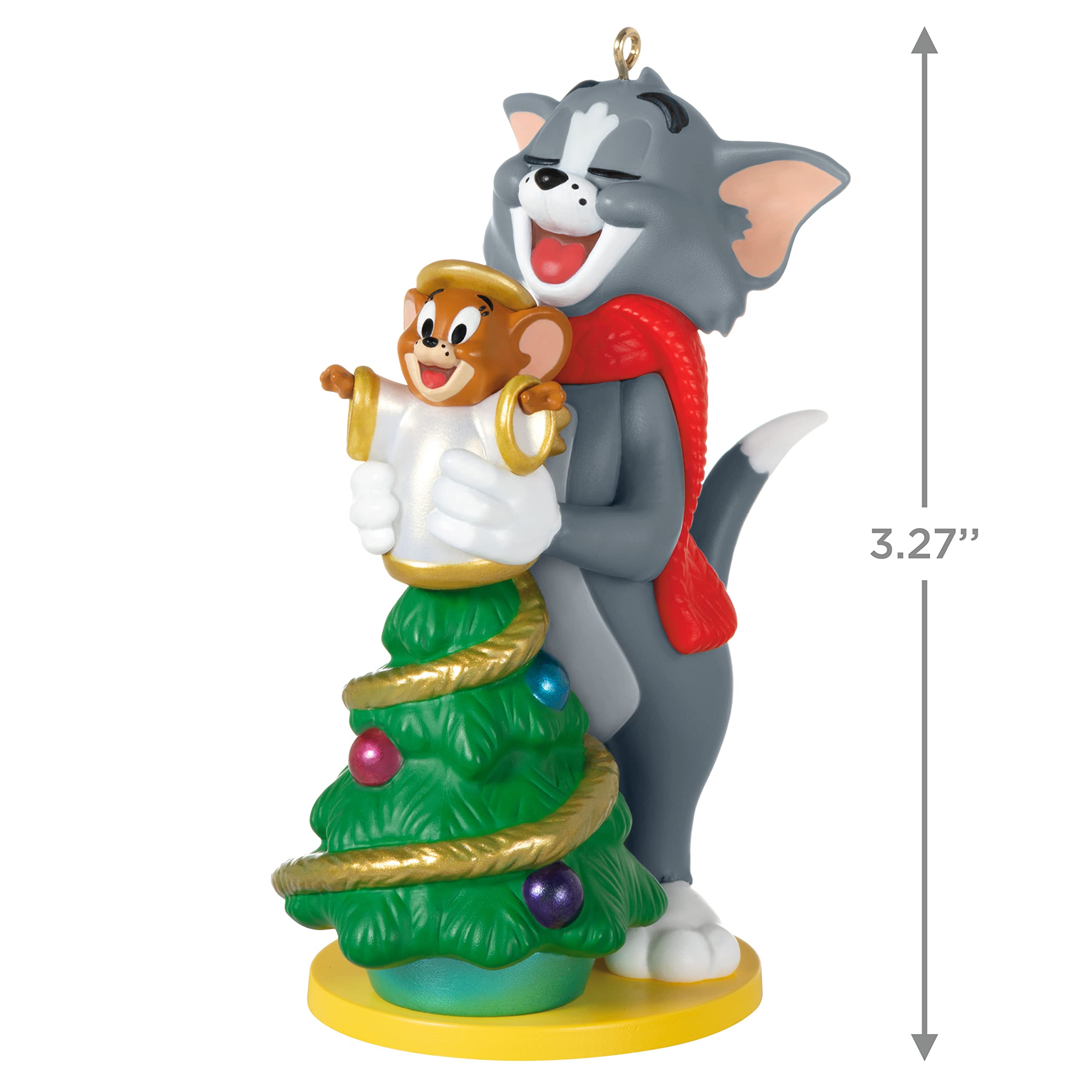 Hallmark Keepsake Plastic Christmas Ornament 2022, Tom and Jerry Decorating The Tree