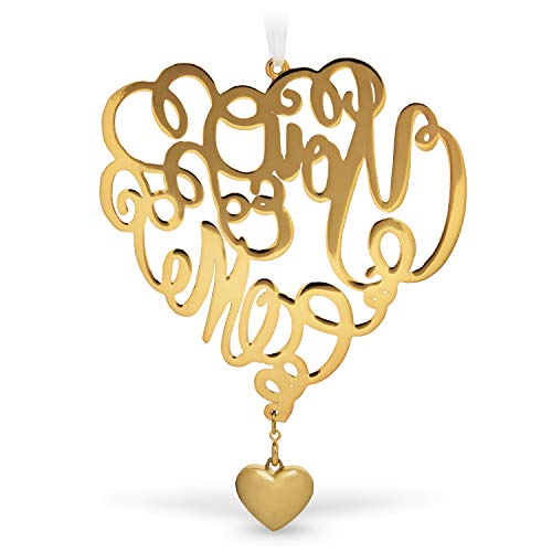 Hallmark Keepsake Christmas Ornament 2019 Our Our Anniversary, You and Me, Metal,