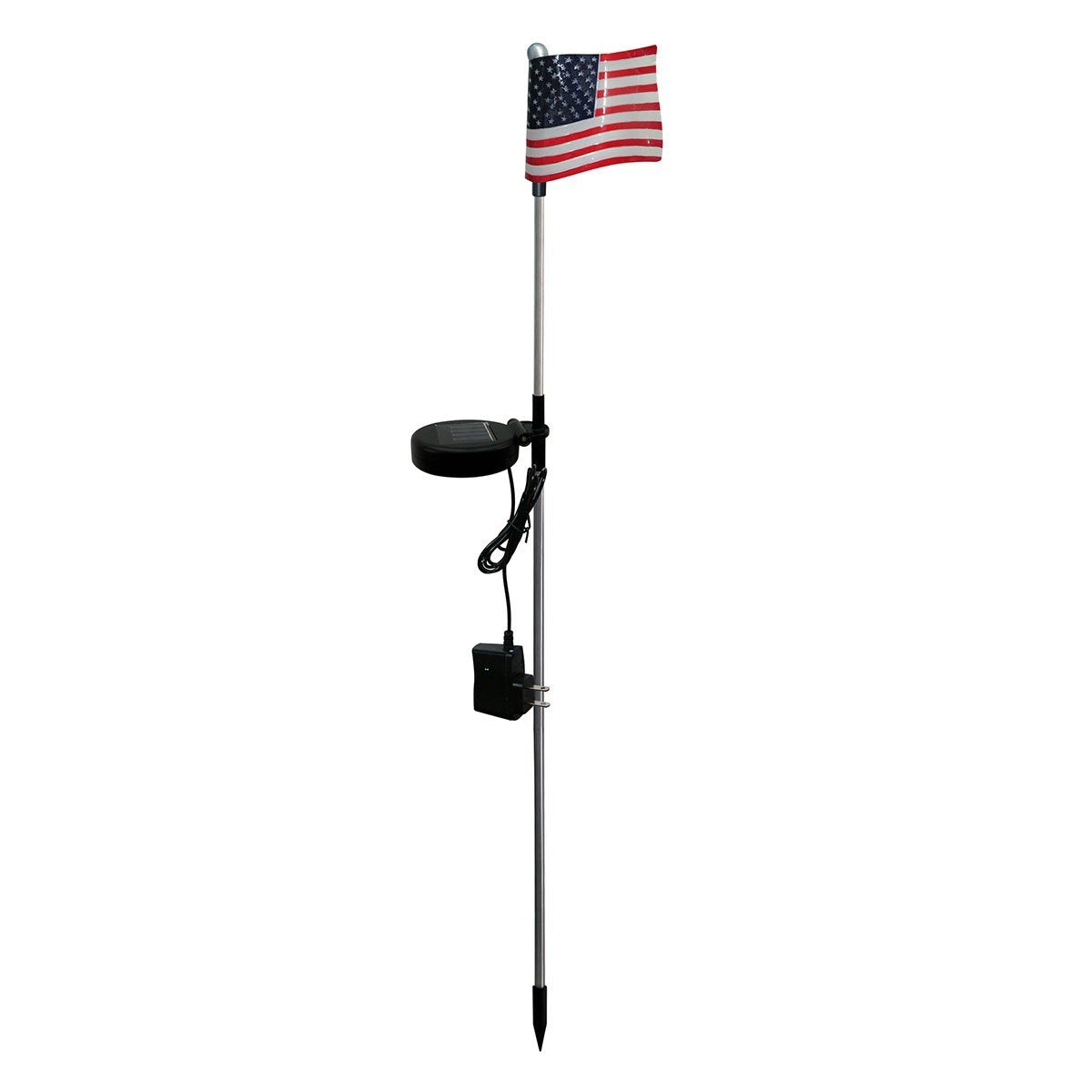 US FLAG SOLAR LED STAKE