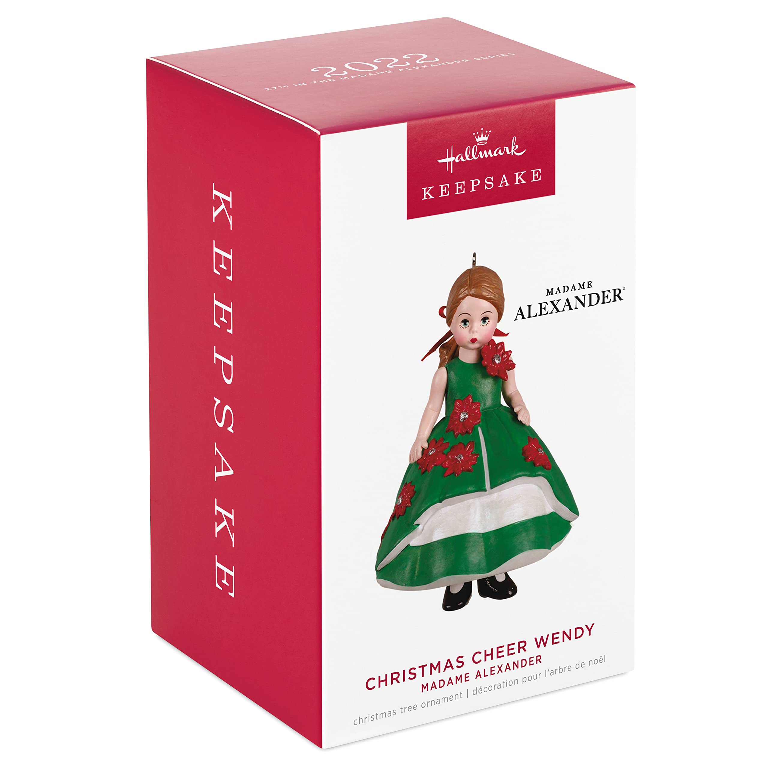 Hallmark Keepsake Plastic Christmas Ornament 2022, Madame Alexander Christmas Cheer Wendy