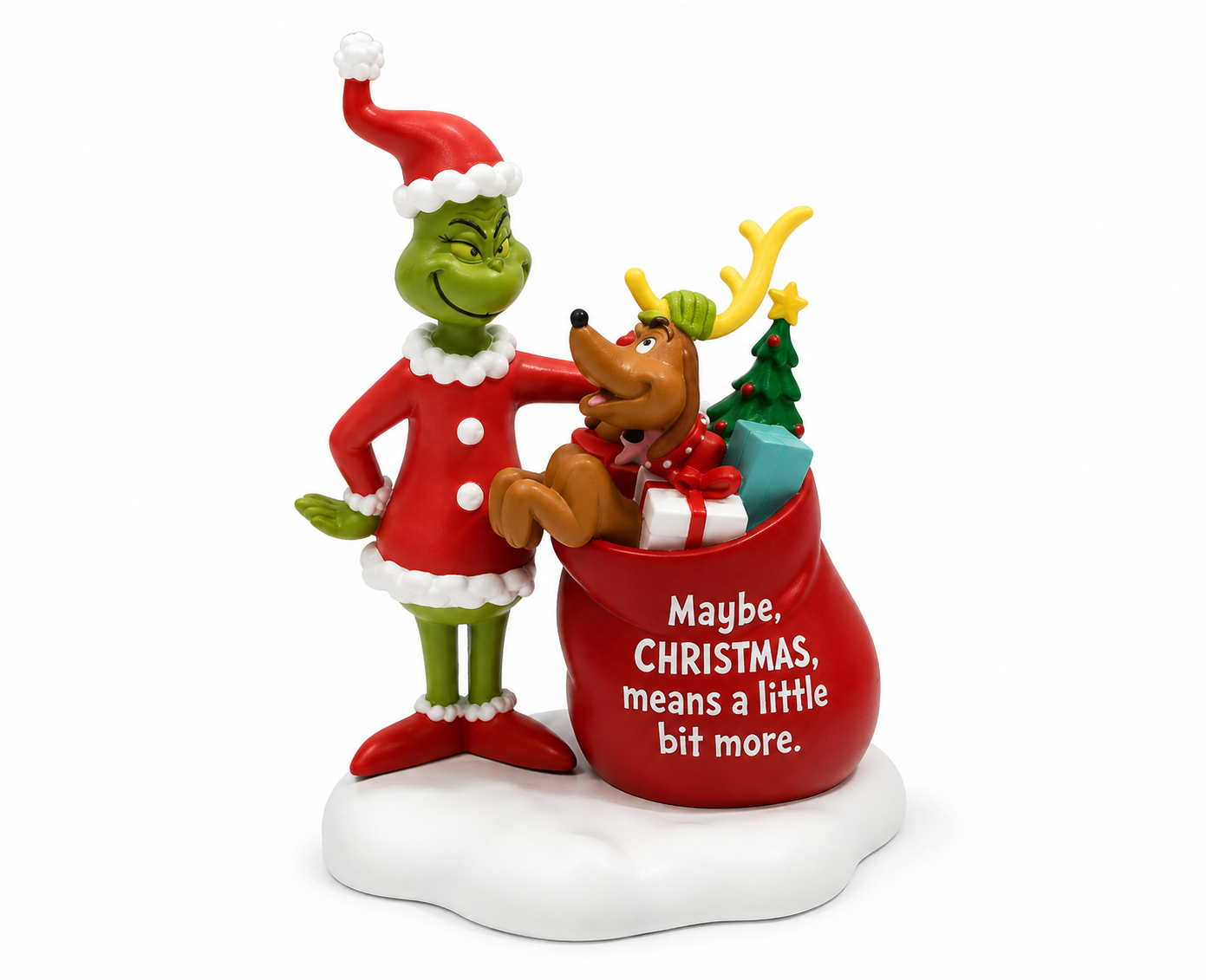 Hallmark Dr. Seuss The Grinch & Max "Maybe Christmas Means A Little Bit More" Figurine