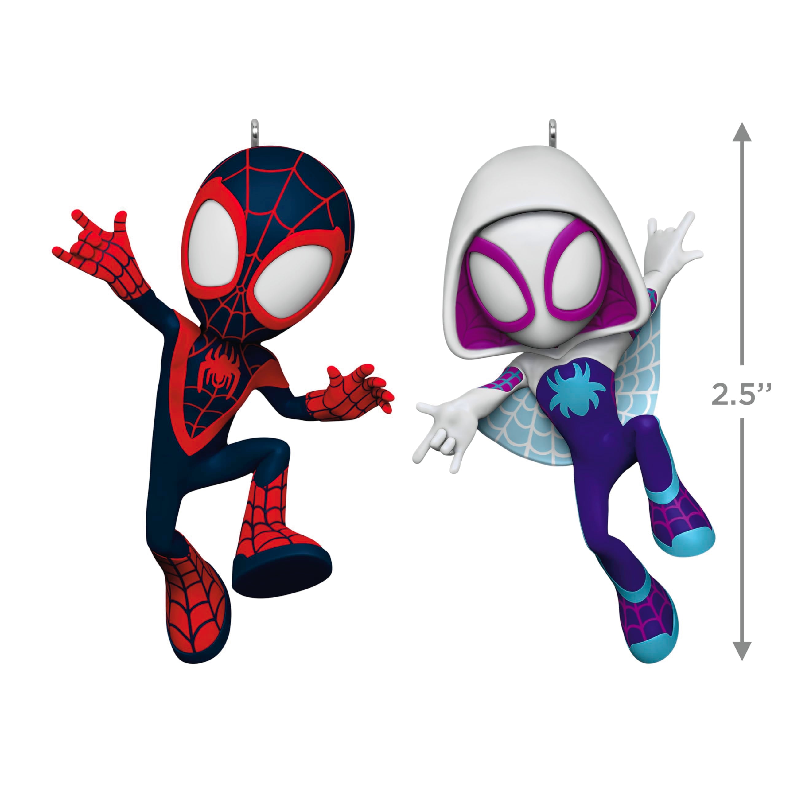 Spin and Ghost Spider 2025 Hallmark Keepsake Christmas Ornament