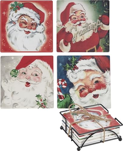 Santa Clause Coaster Set