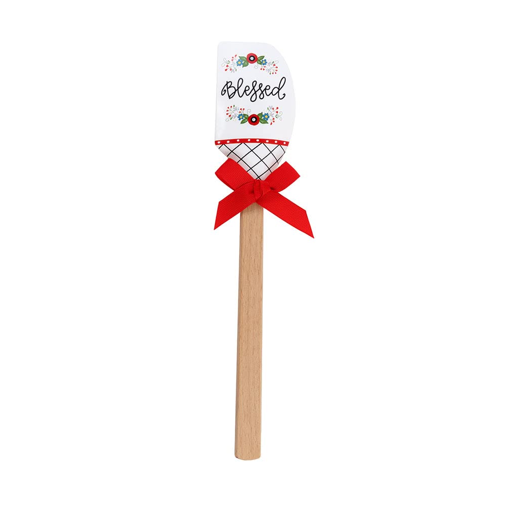 Shannon Road Gifts Classic Kitchen Silicone Spatula, 12.5-Inches, Blessed