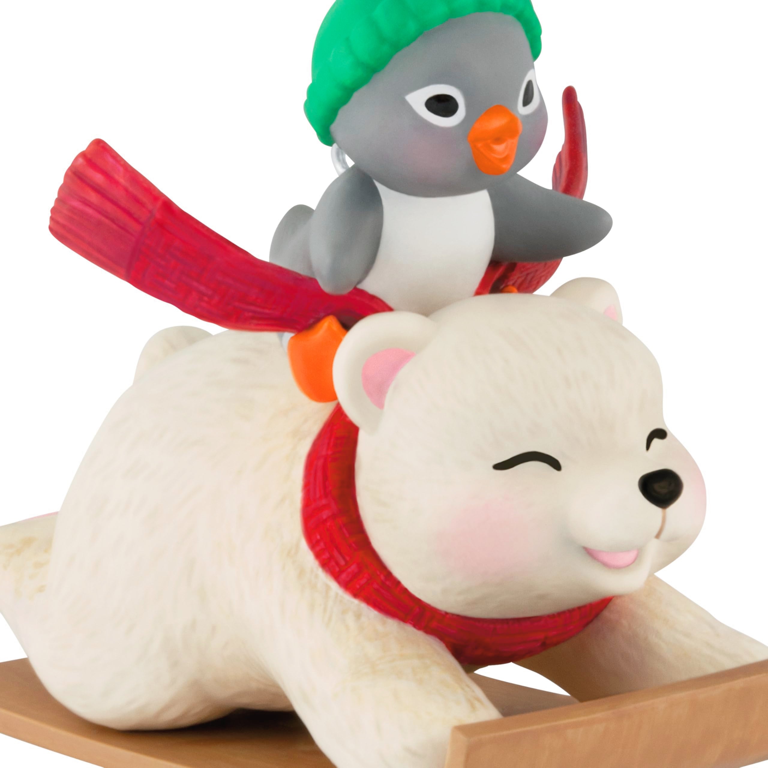 Sledding Sidekicks Snowball and Tuxedo 2025 Hallmark Keepsake Christmas Ornament