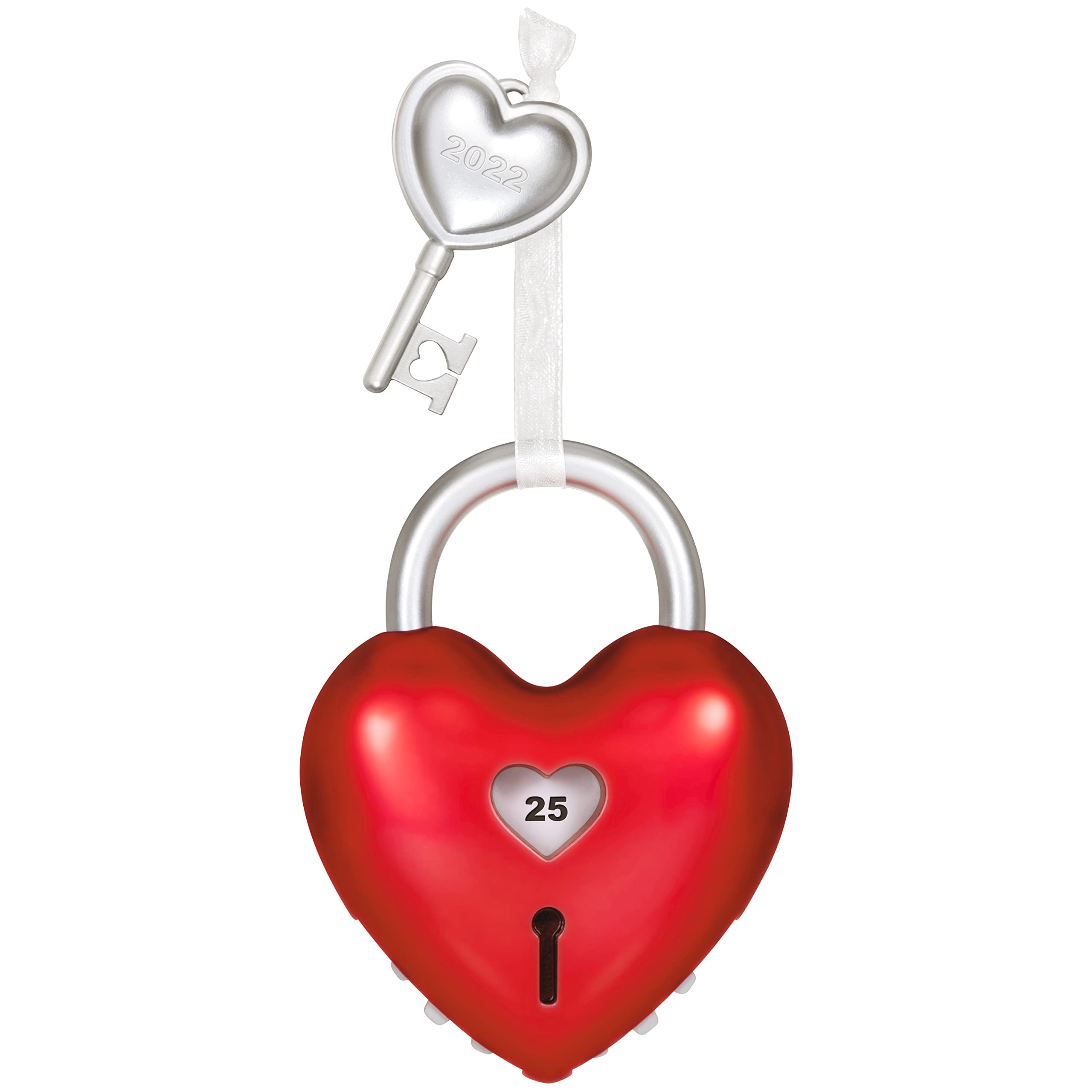 Hallmark Keepsake Christmas Ornament 2022, Our Anniversary Lock and Key, Metal