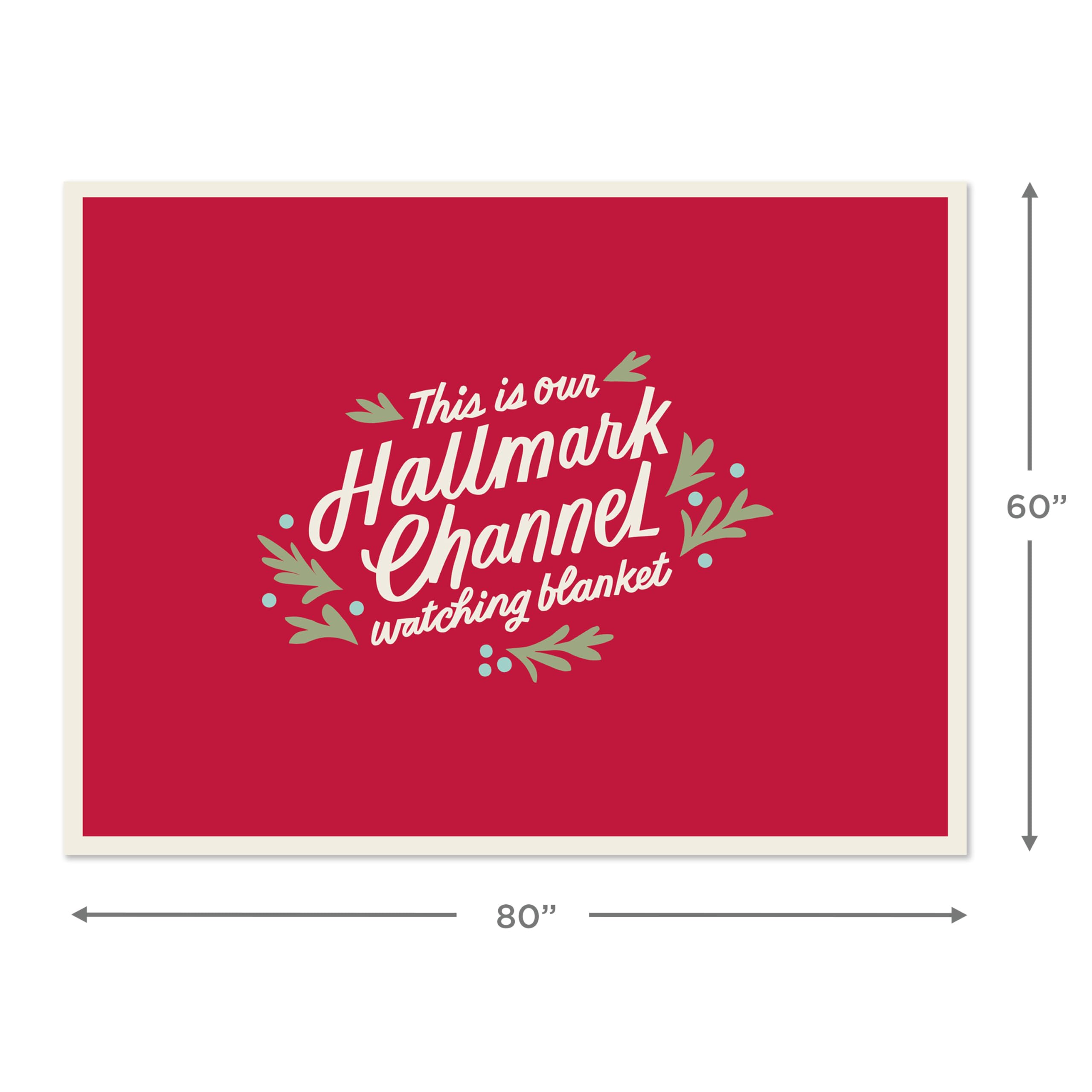 Hallmark Channel Red Oversized Blanket (This is Our Hallmark Channel Watching Blanket) 60" x 80"