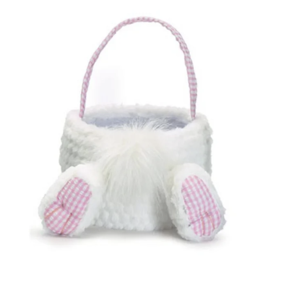 Bunny Butt Basket, Soft Plush Bunny Basket for Easter
