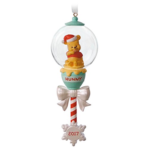 Hallmark Keepsake 2017 Disney Winnie The Pooh Baby's First Christmas Rattle Dated Christmas Ornament
