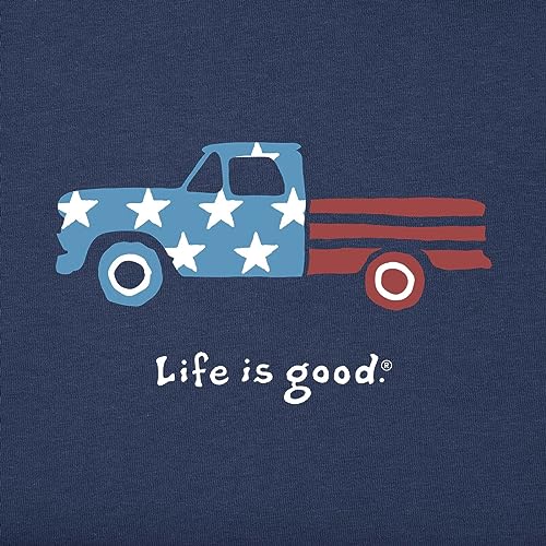 Men's Patriotic Truck Short Sleeve Tee - Mens S