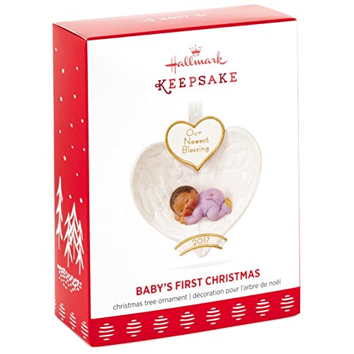 Hallmark Keepsake 2017 African-American Baby's First Christmas Dated Christmas Ornament
