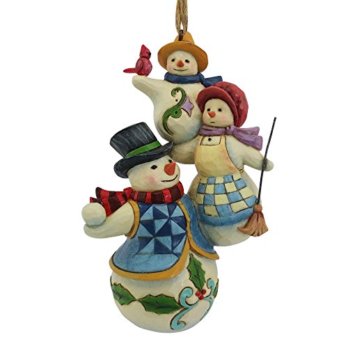 Enesco Stacked Snowman Family Ornament