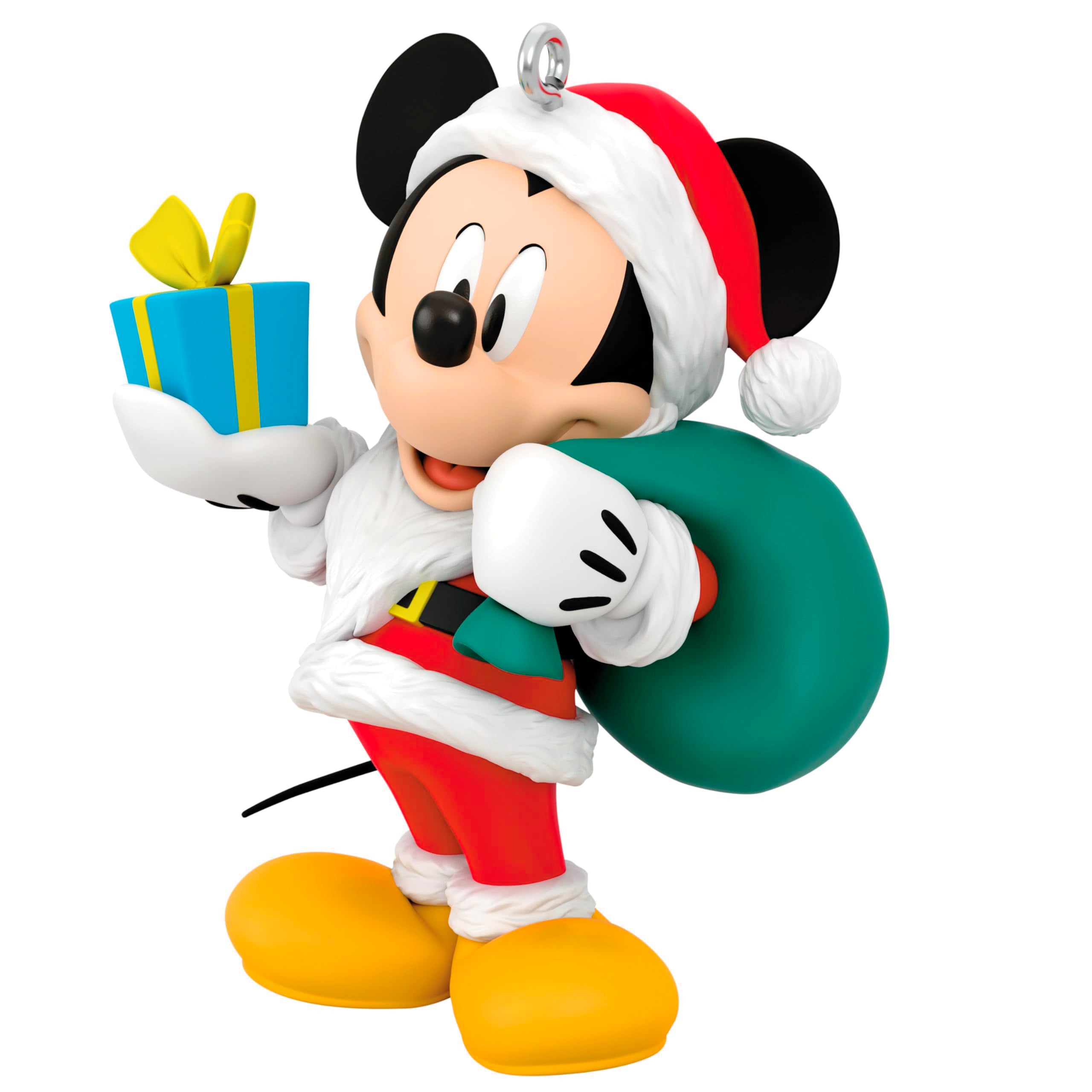 Hallmark Keepsake Christmas Ornament 2024, Disney All About Mickey! Santa Mickey, Gifts for Disney Fans