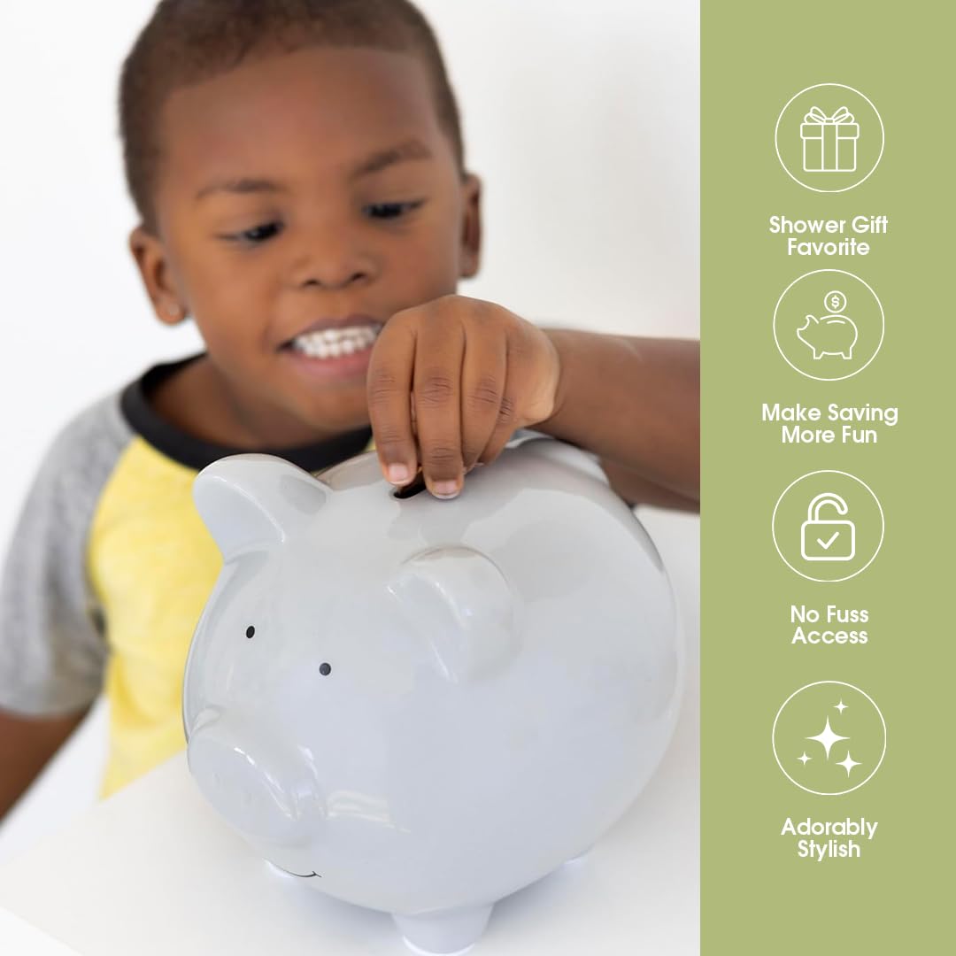 GRAY PIGGY BANK