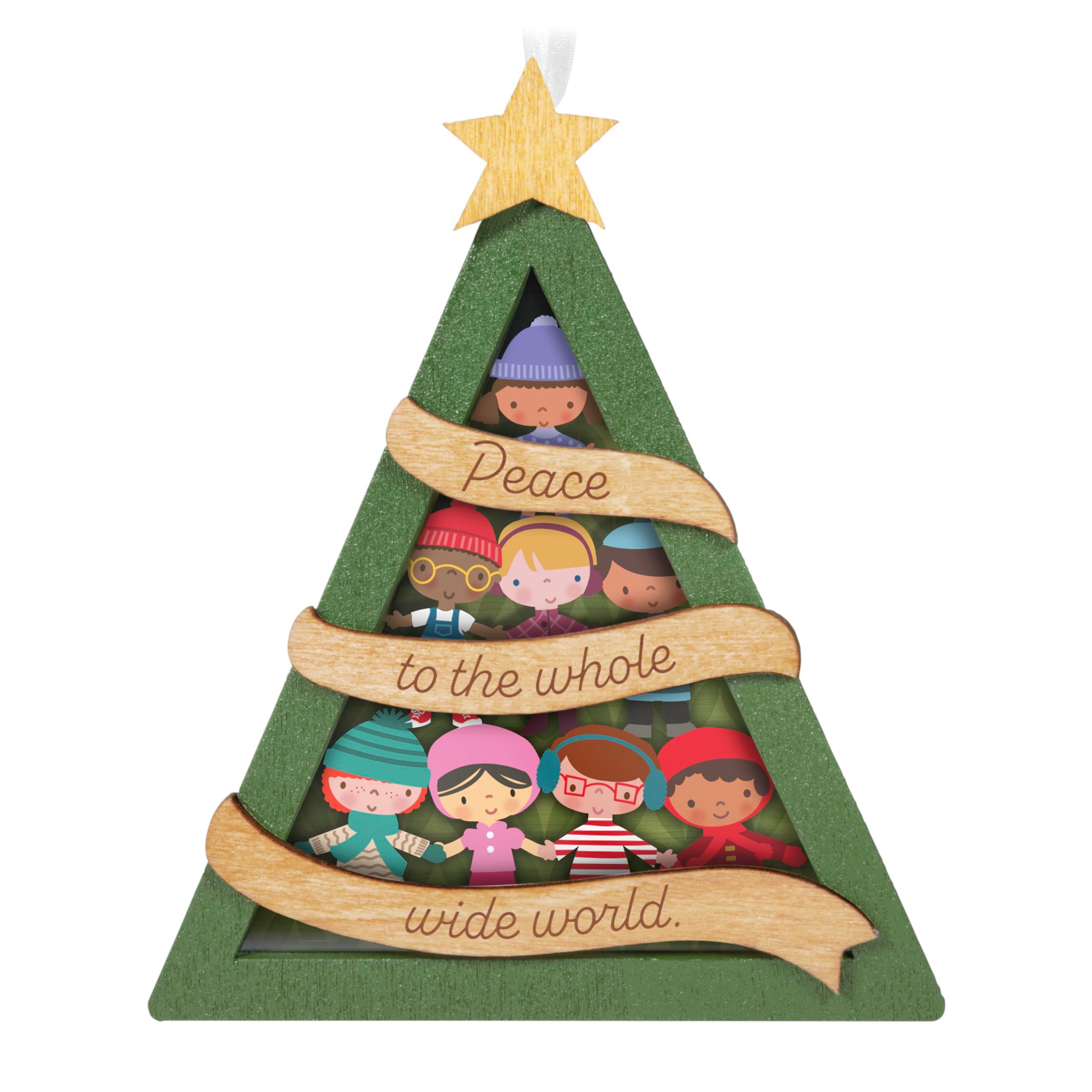Hallmark Keepsake Christmas Ornament 2024, UNICEF Peace to the World Papercraft, Charity Gifts