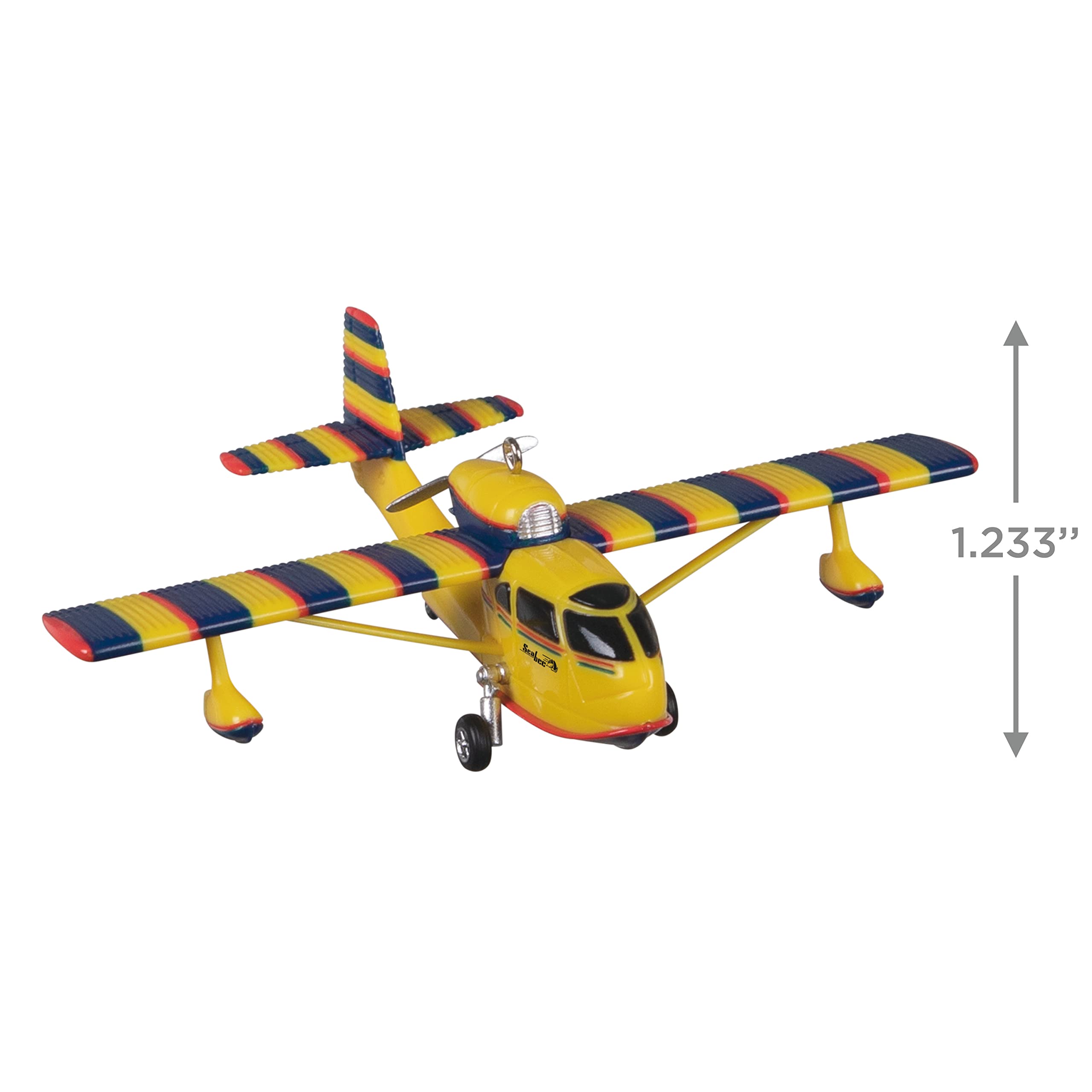 Hallmark Keepsake Plastic Christmas Ornament 2022, Sky's The Limit Republic RC-3 Seabee