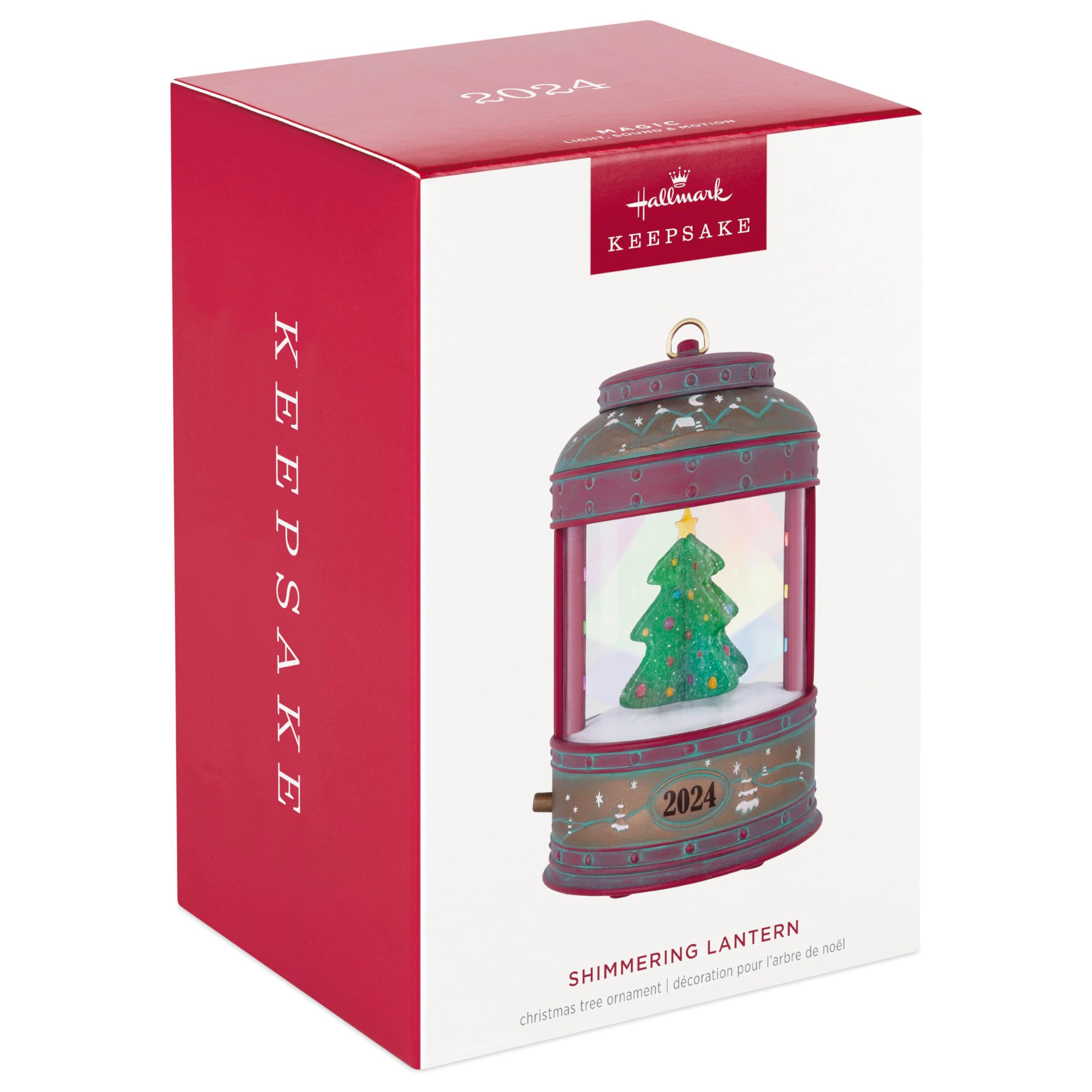 Hallmark Keepsake Christmas Ornament 2024, Shimmering Lantern 2024 Musical With Light and Motion, Music Gifts