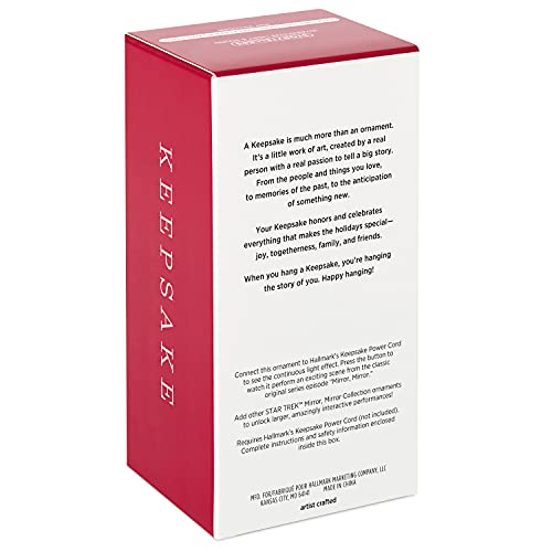 Hallmark Keepsake Plastic Christmas Ornament 2022, Star Trek Mirror, Mirror Collection Ensign Pavel Chekov, Light and Sound