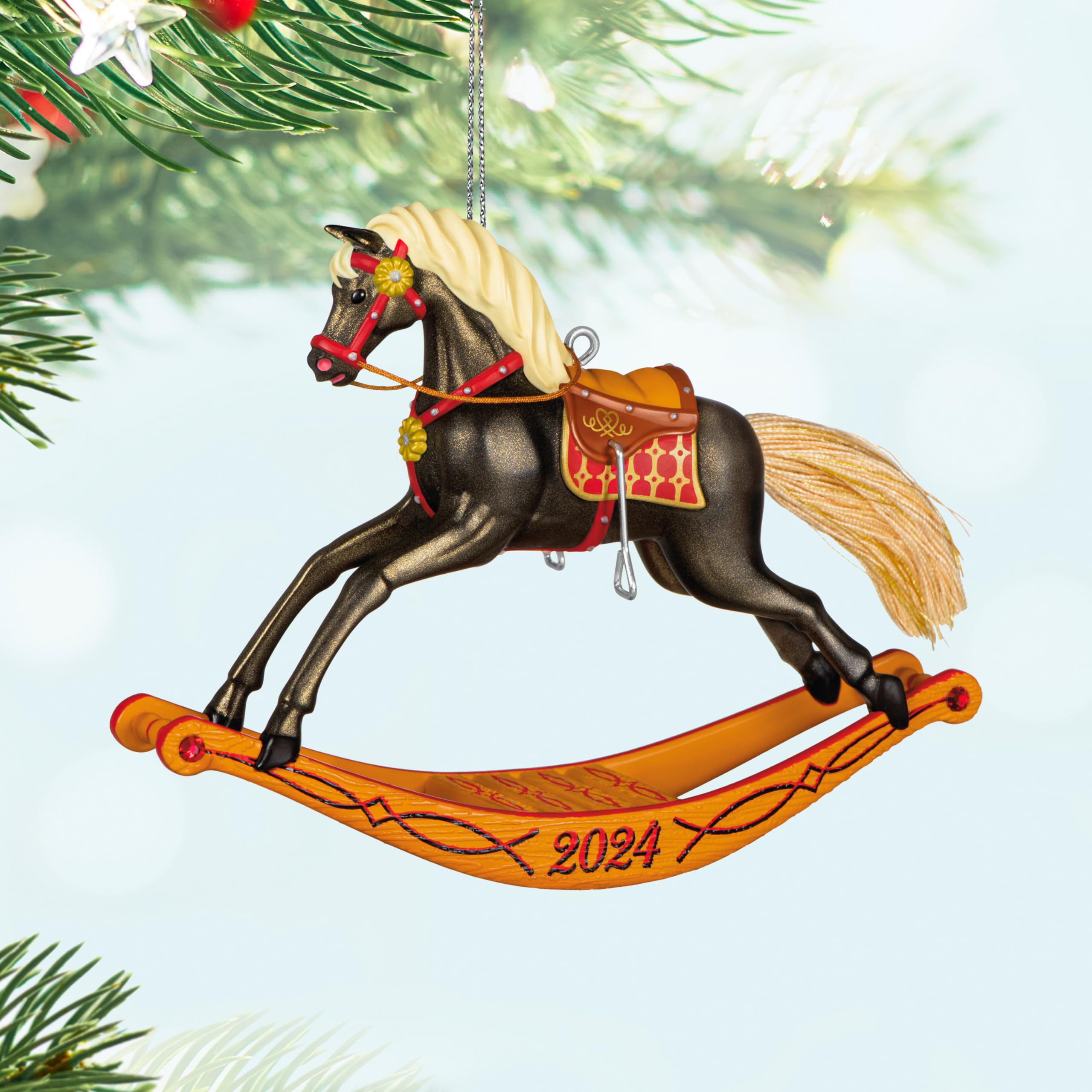 Hallmark Keepsake Christmas Ornament 2024, Rocking Horse Memories 2024, Gifts for Christmas Lovers