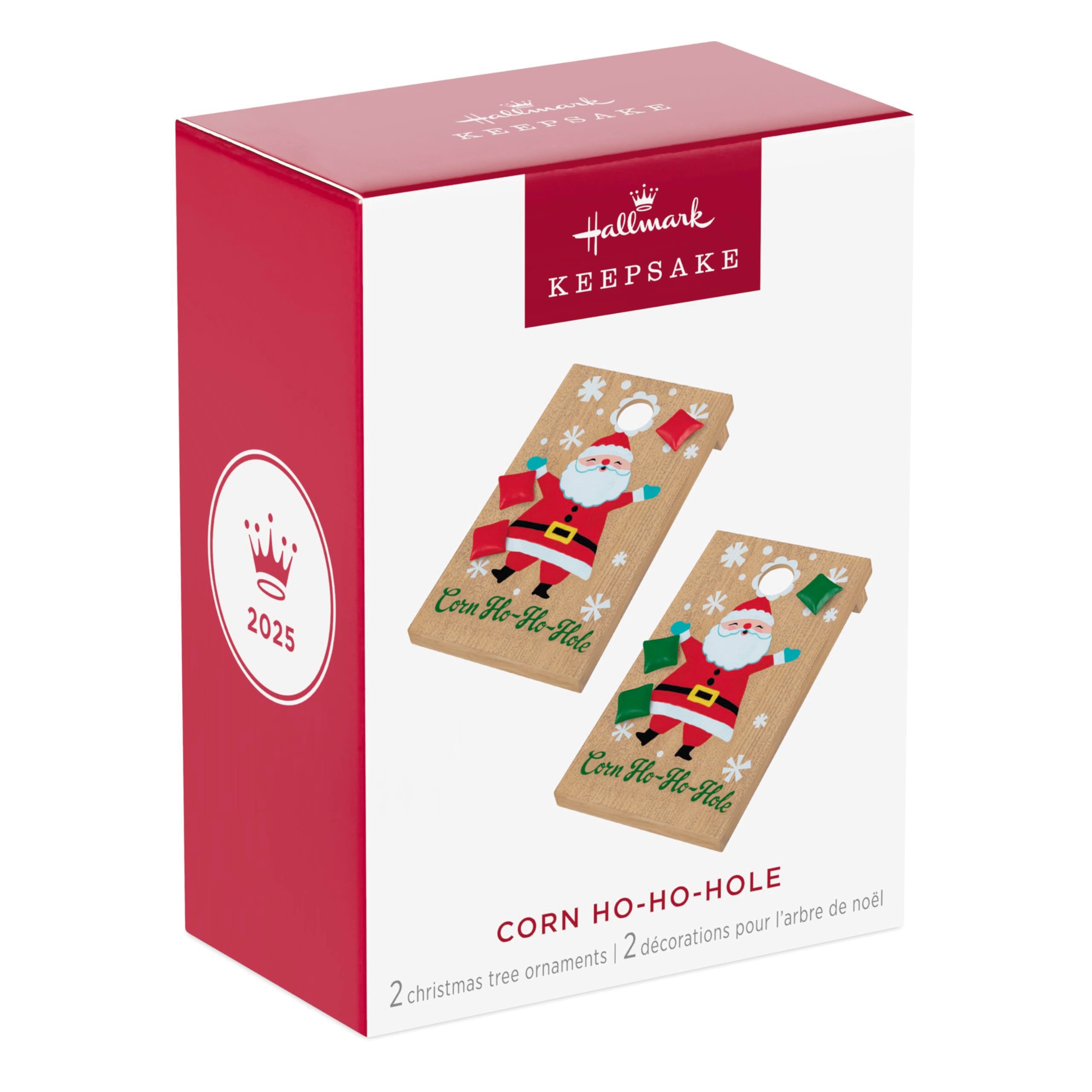 Corn Ho-Ho-Hole 2025 Hallmark Keepsake Christmas Ornament, Set of Two
