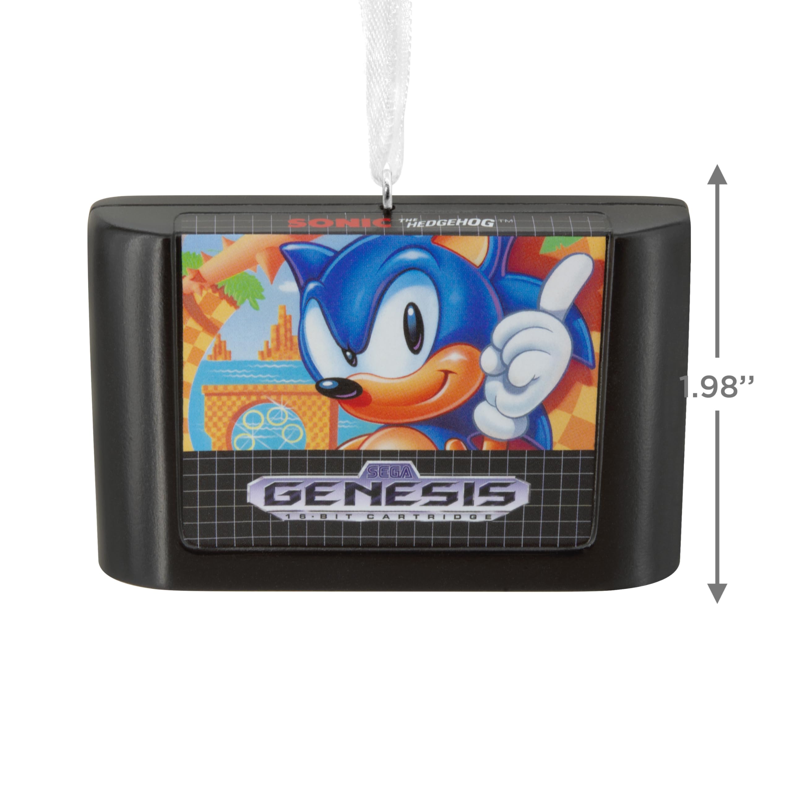 Hallmark Sonic The Hedgehog Game Cartridge Christmas Ornament
