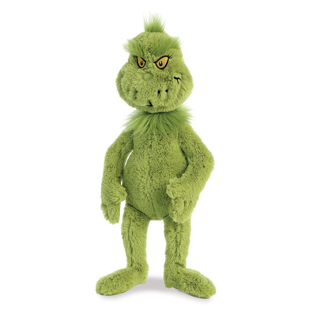 Aurora® Whimsical Dr. Seuss™ Grinch Stuffed Animal - Magical Storytelling - Officially Licensed - Green 16 Inches