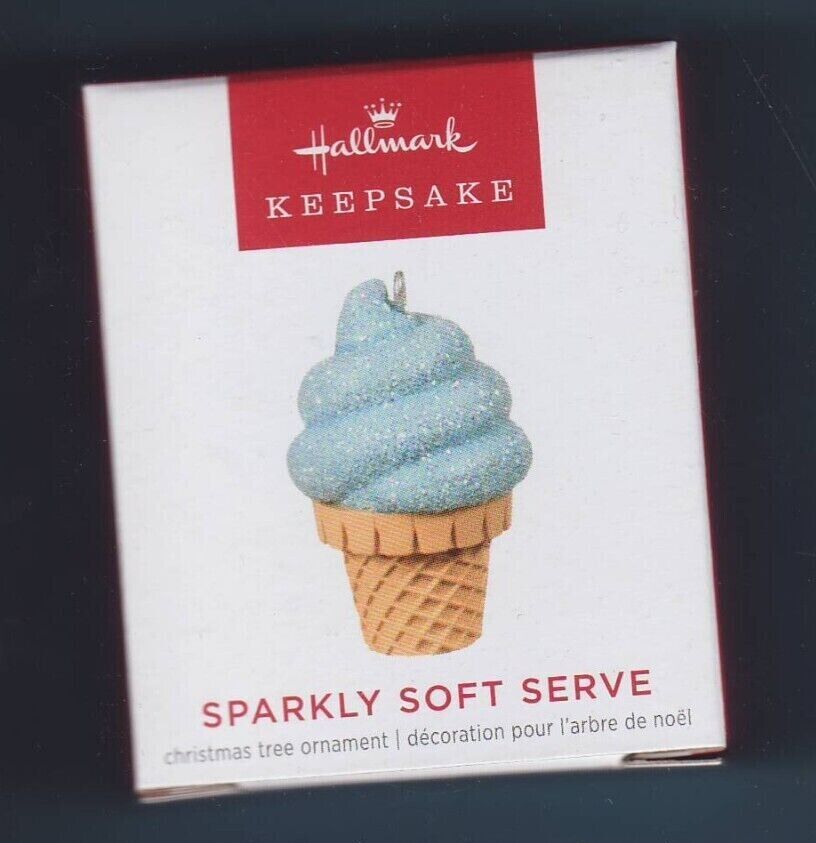 Hallmark Keepsake -2-22  MINI - MINI Ornament "Sparkly Soft Serve"