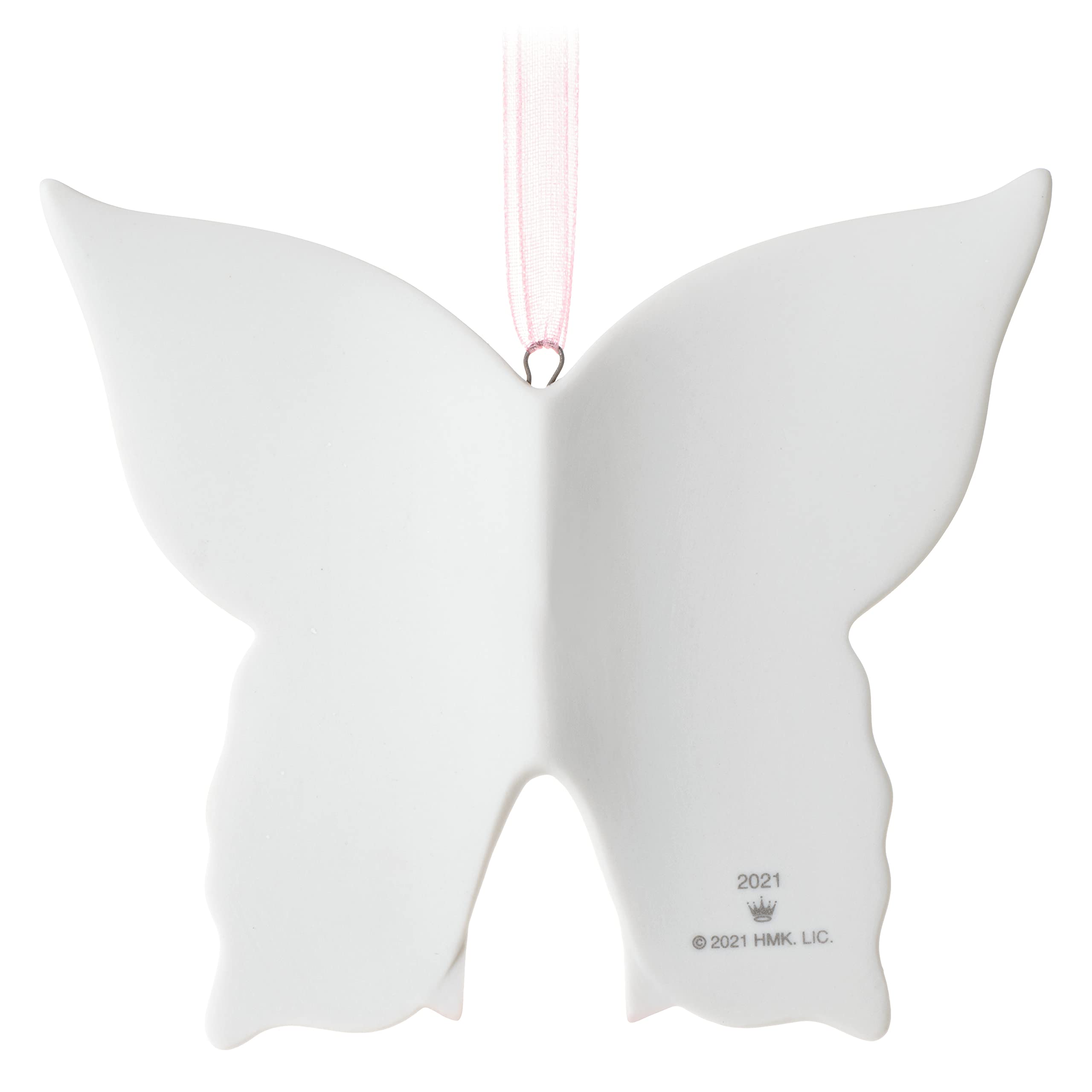 Hallmark Keepsake Christmas Ornament 2021, Strength is Beautiful Butterfly Benefiting Susan G. Komen, Porcelain