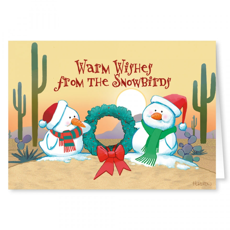 Warm Wishes From The Snowbirds Greeting Cards