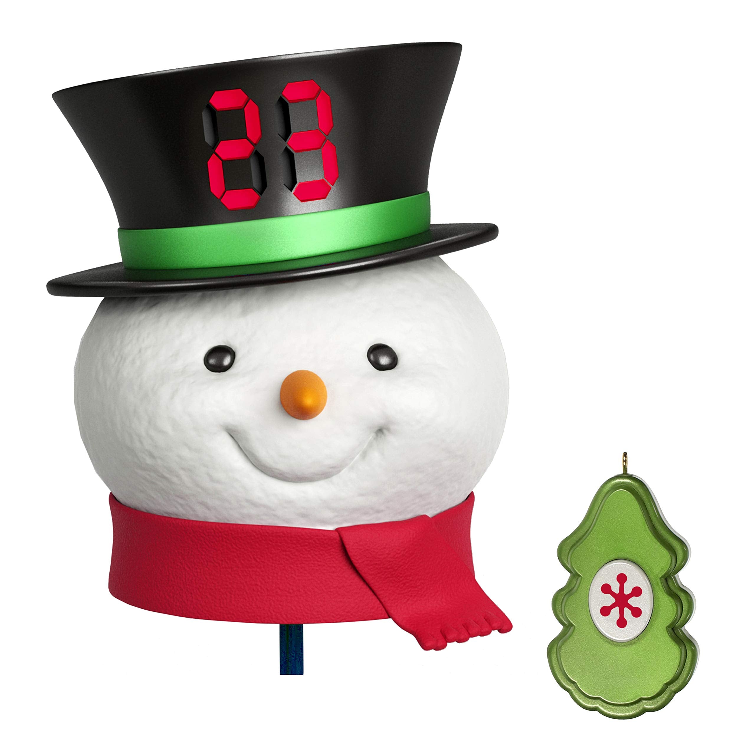 Hallmark Keepsake 2020, Countdown to Christmas Clock Snowman Tree Topper Projector With LED Lights