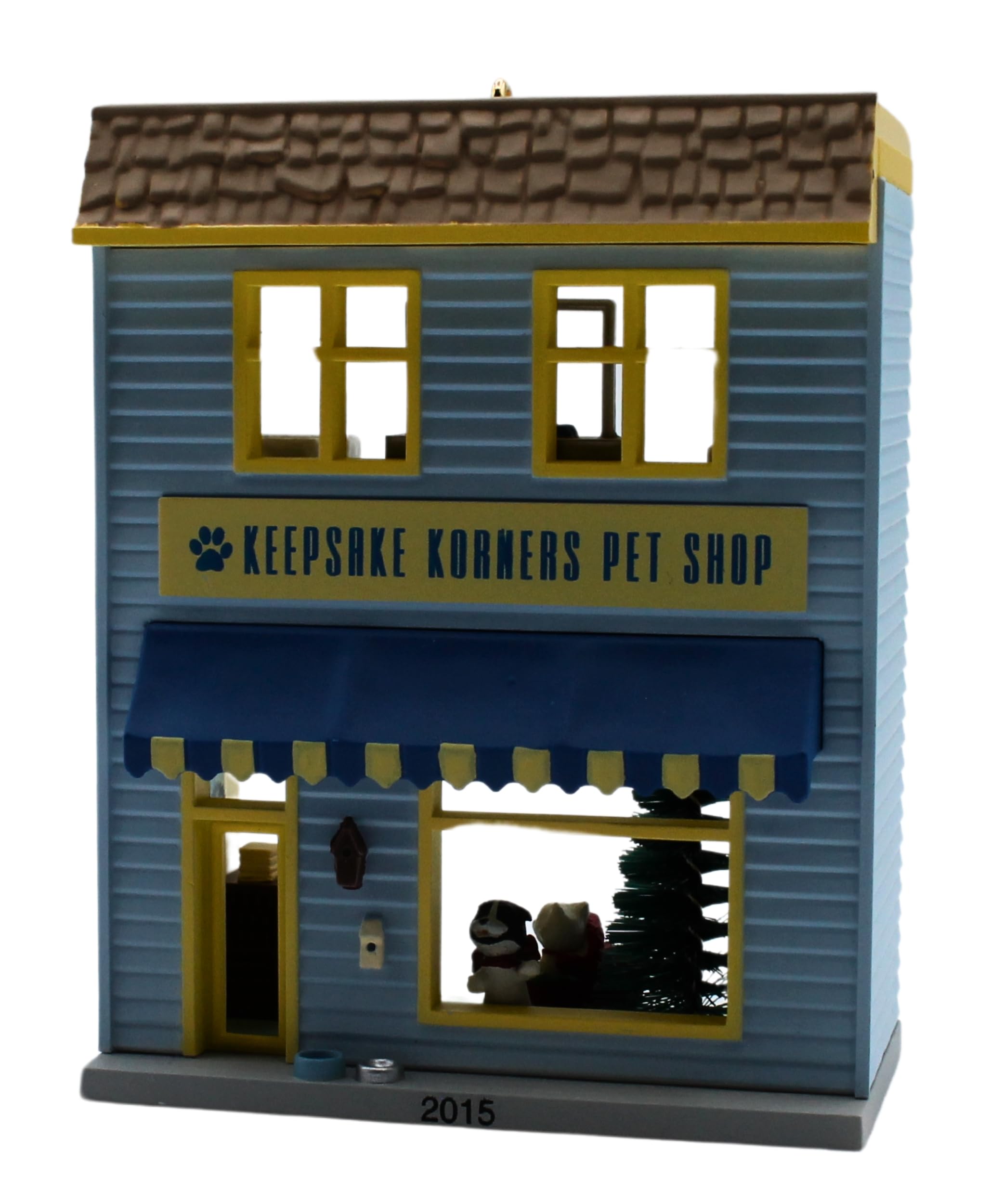 Hallmark QX9139 Keepsake Korners Pet Shop Ornament