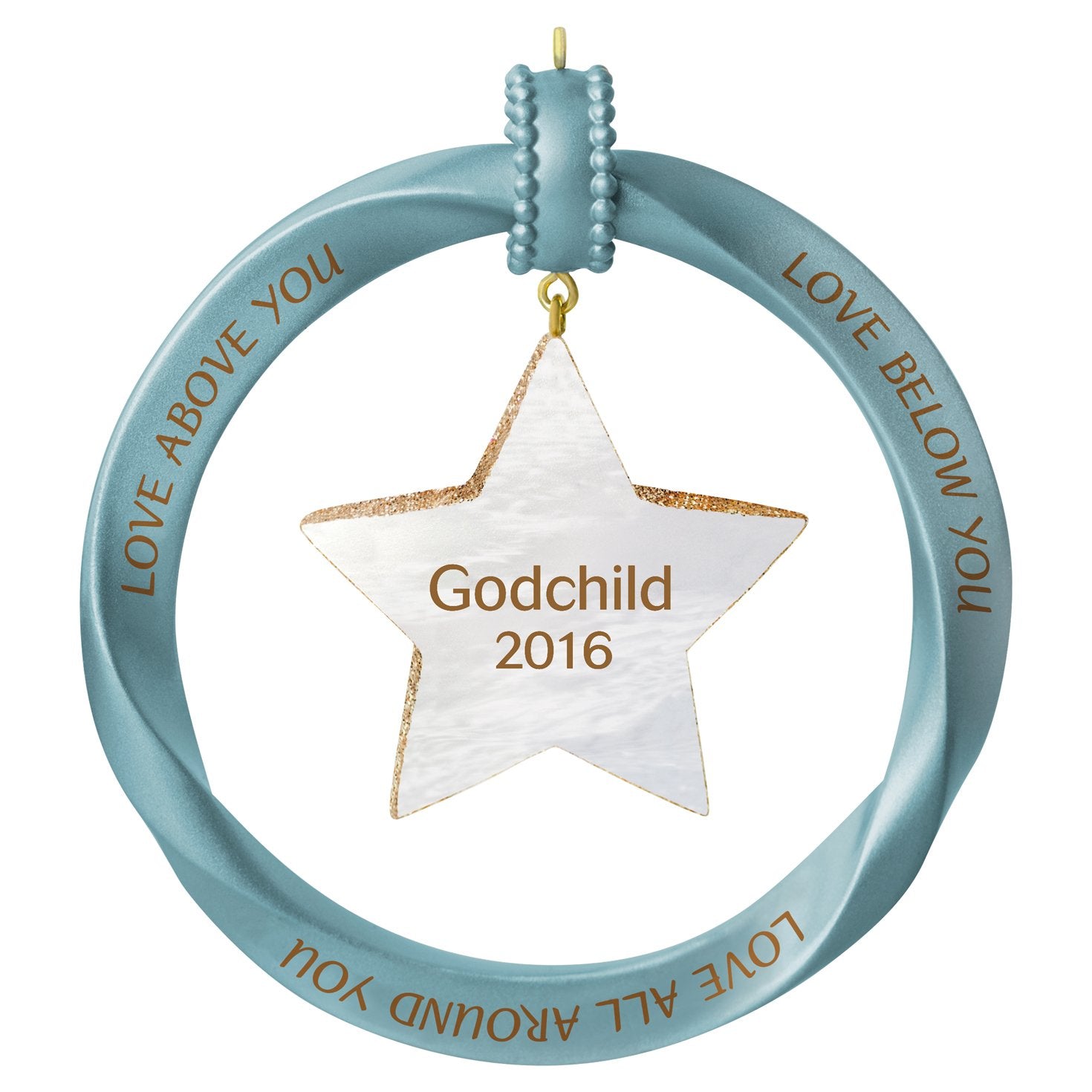 Hallmark Keepsake 2016 "Godchild Dated Holiday Ornament