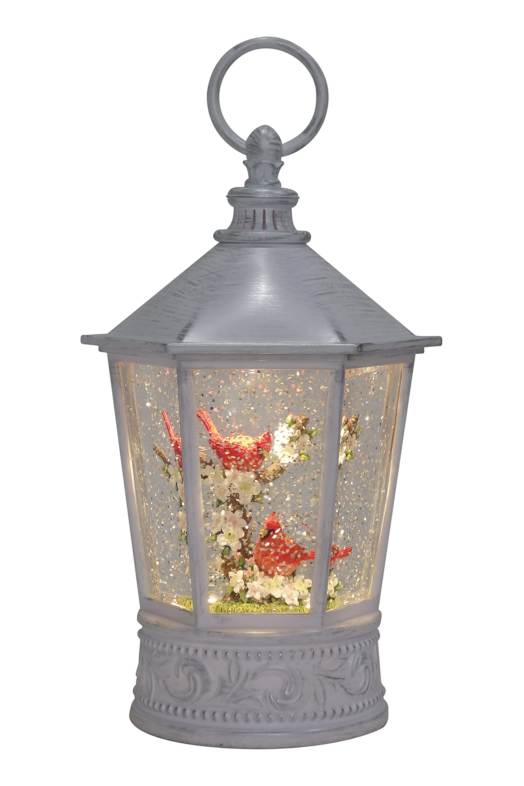 "Two Cardinals" 10.25” Indoor Décor and Bereavement Gift Lantern