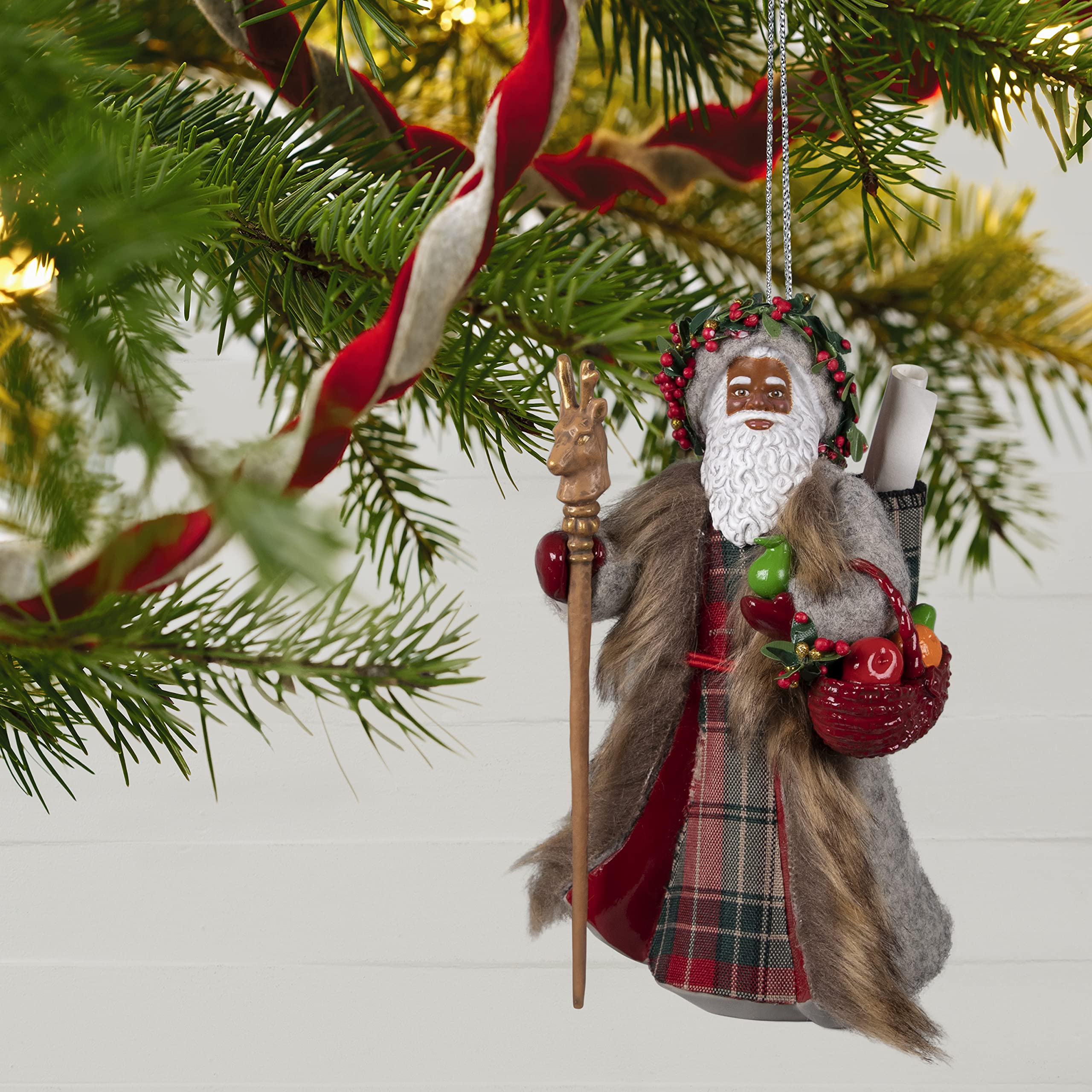 Hallmark Keepsake Christmas Ornament 2022, Black Father Christmas