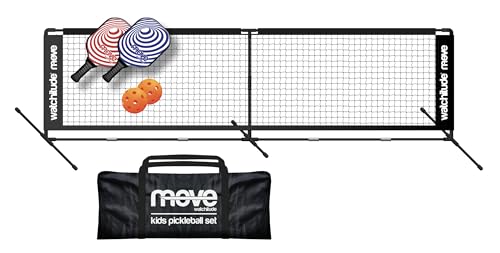 watchitude Move Indoor/Outdoor Kids Pickle Ball Net Set 7ft - 10ft (7 ft)