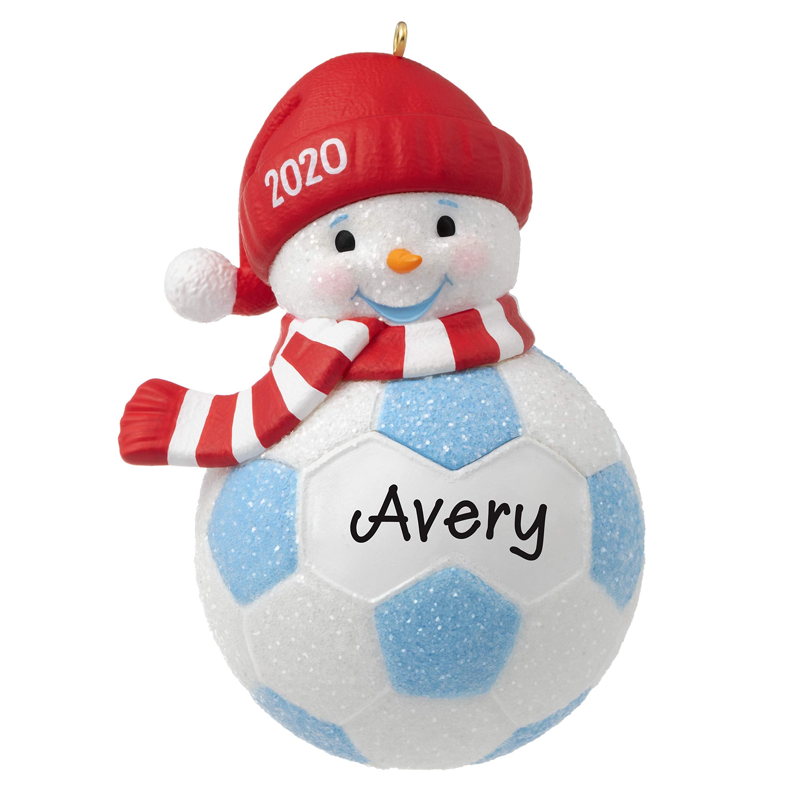 Hallmark Keepsake Christmas Ornament 2020 Year-Dated, Soccer Snowman, DIY Personalized (1299QGO1784)