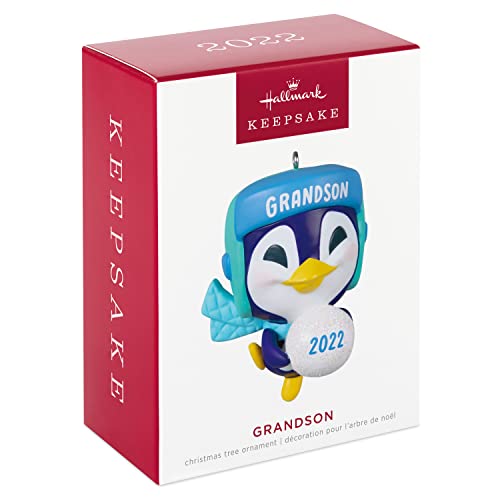Hallmark Keepsake Christmas Ornament 2022 Year-Dated, Grandson Penguin