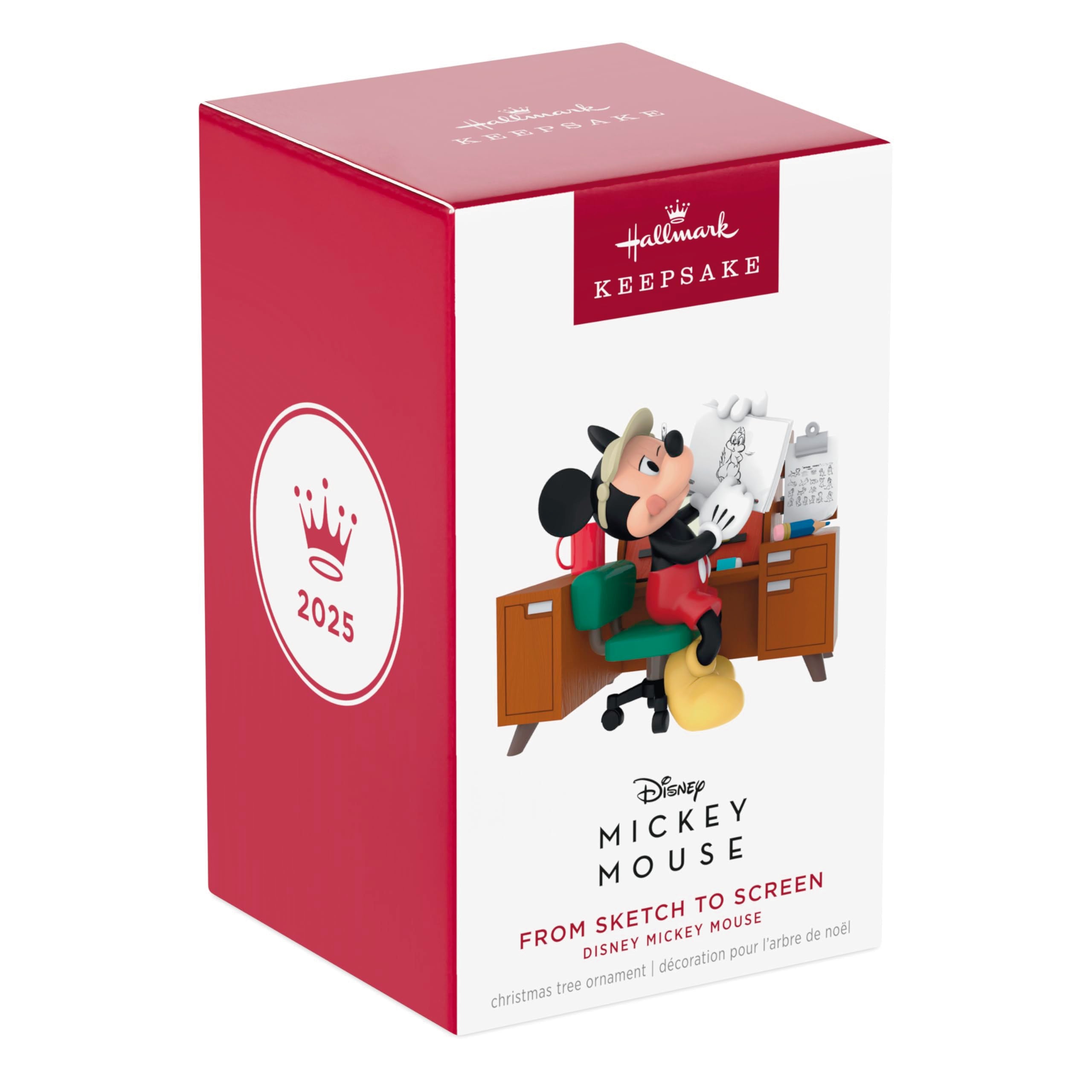 From Sketch to Screen 2025 Hallmark Keepsake Christmas Ornament, Disney Mickey Mouse