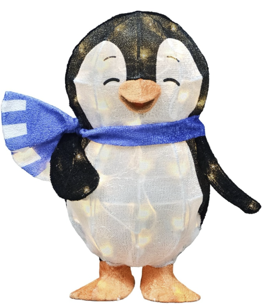 Hallmark Keepsake Playful Penguins "Wade" 18" Lighted Outdoor/Indoor Decor - 35 LED Lights