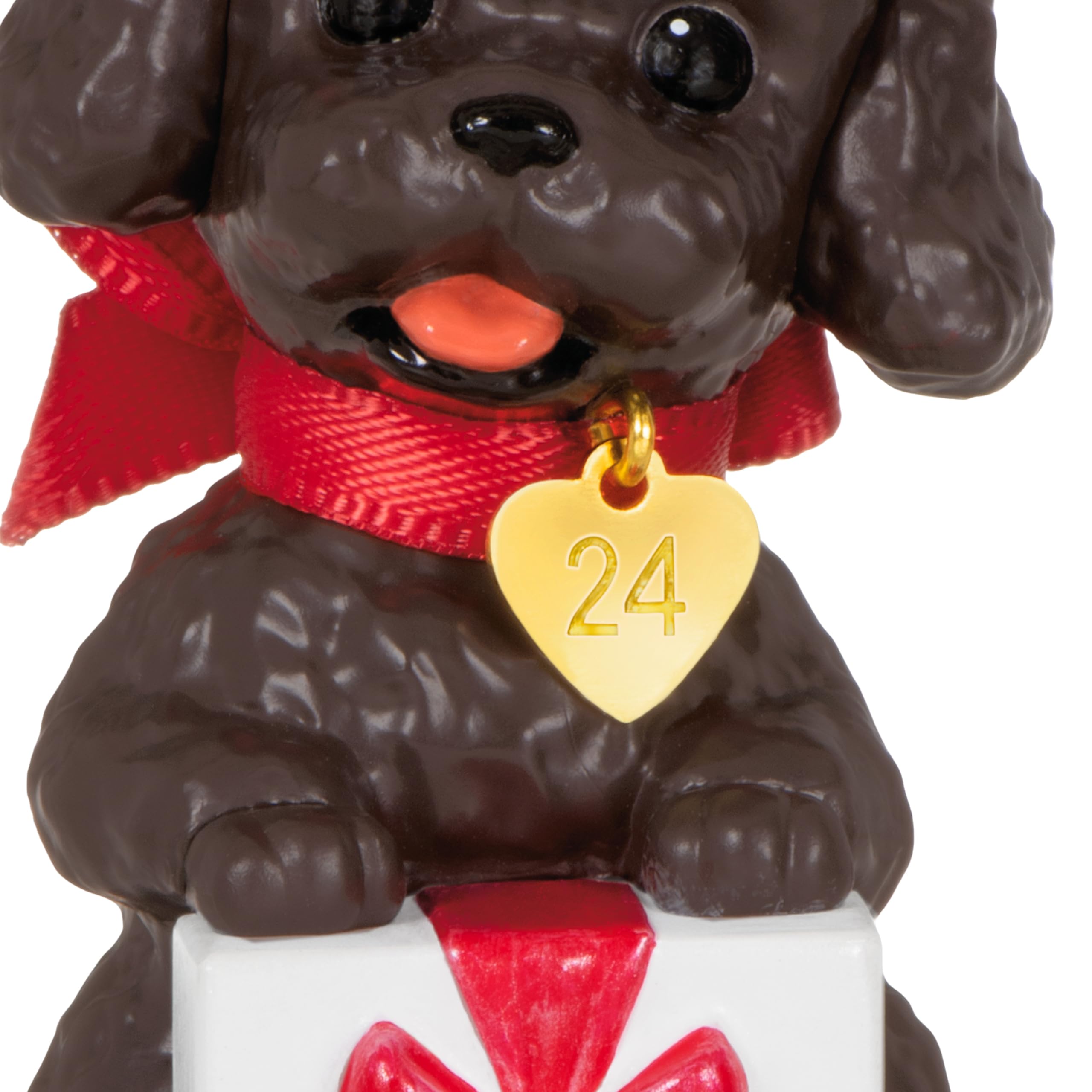 Hallmark Keepsake Christmas Ornament 2024, Puppy Love Poodle 2024, Gifts for Animal Lovers