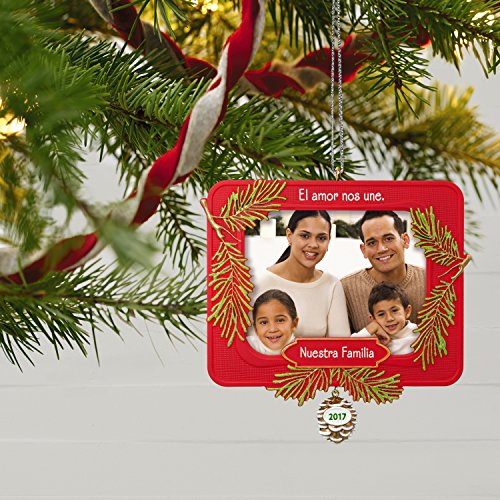 Hallmark Keepsake 2017 Nuestra Familia Picture Frame Dated Christmas Ornament