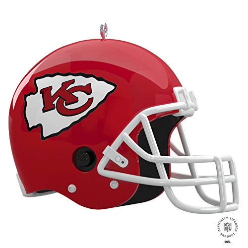 Hallmark Keepsake Christmas Ornament 2022, NFL Kansas City Chiefs Helmet with Sound