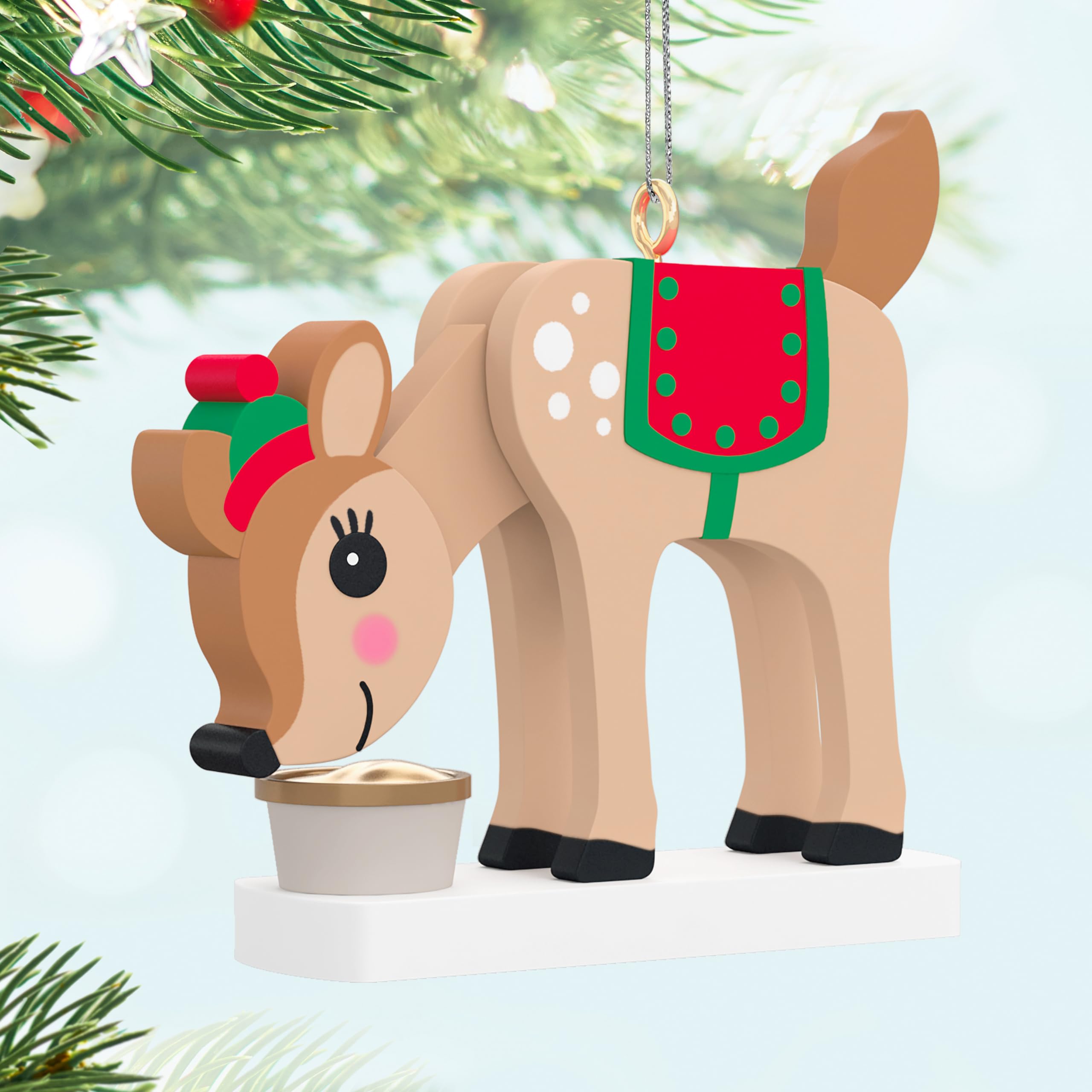 Hallmark Keepsake 1.33" Mini Christmas Ornament 2024, "SEASON'S SNACKINGS", Food Gifts