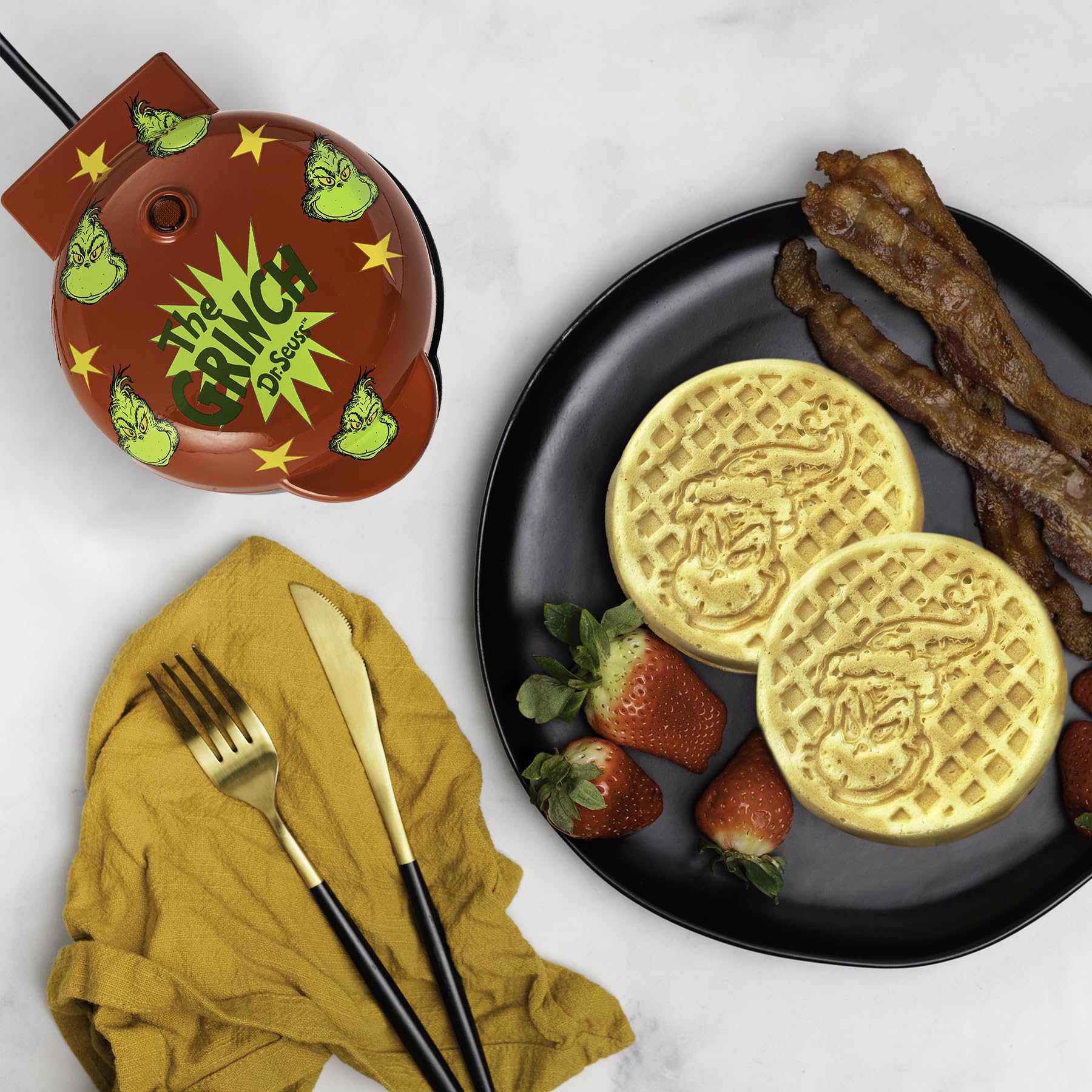 Dr. Seuss The Grinch Mini Waffle Maker