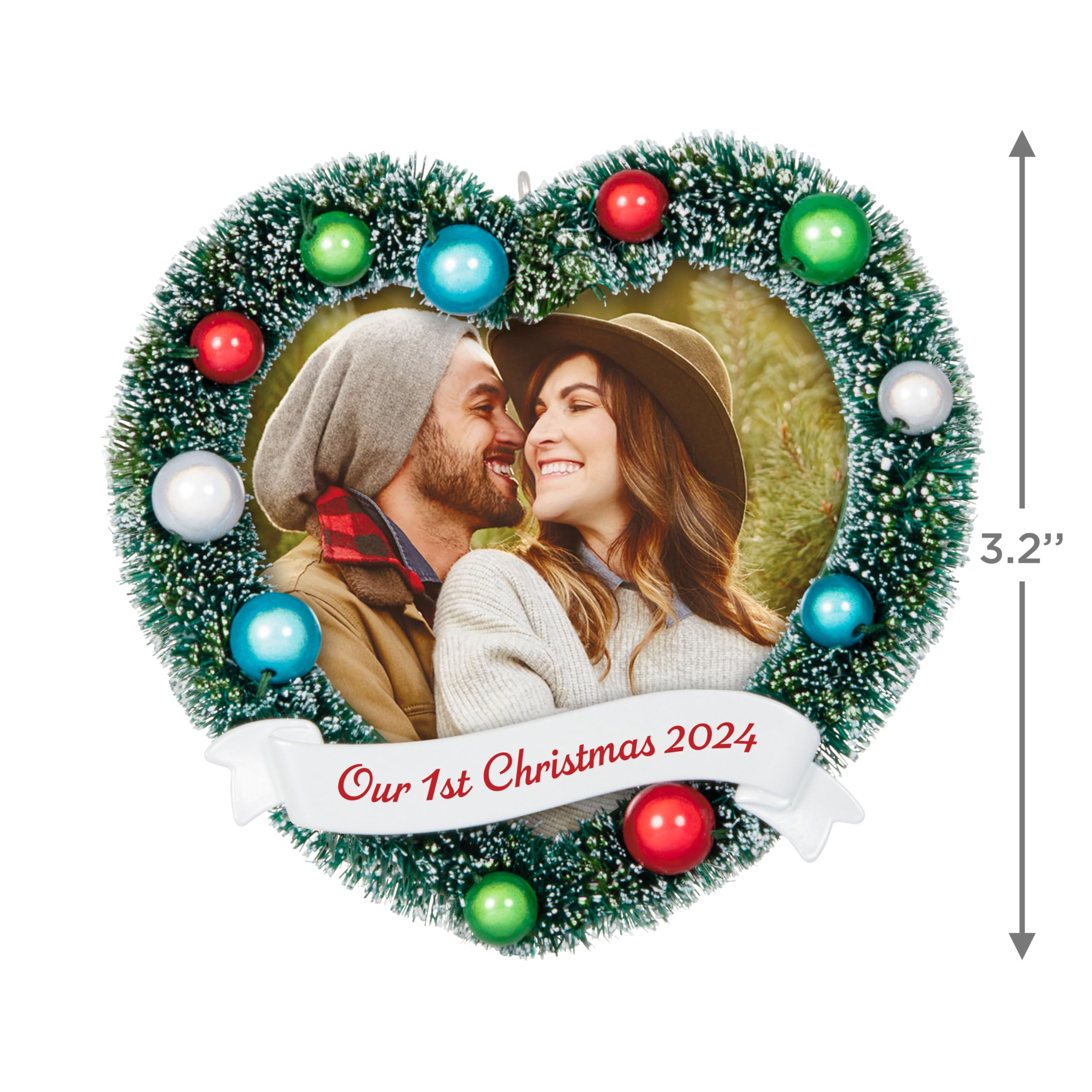 Hallmark Keepsake Christmas Ornament 2024, Our 1st Christmas 2024 Photo Frame, Gifts for Couples