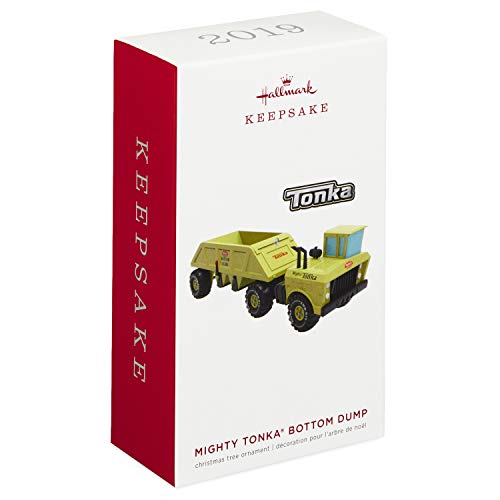 Hallmark Keepsake Christmas 2019 Year Dated Tonka Mighty Bottom Dump Truck Ornament,
