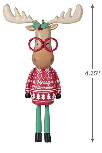 Hallmark Keepsake Christmas Ornament 2021, Special Edition Ornament: Merry Chris-Moose Limited Edition Series for Year 2021