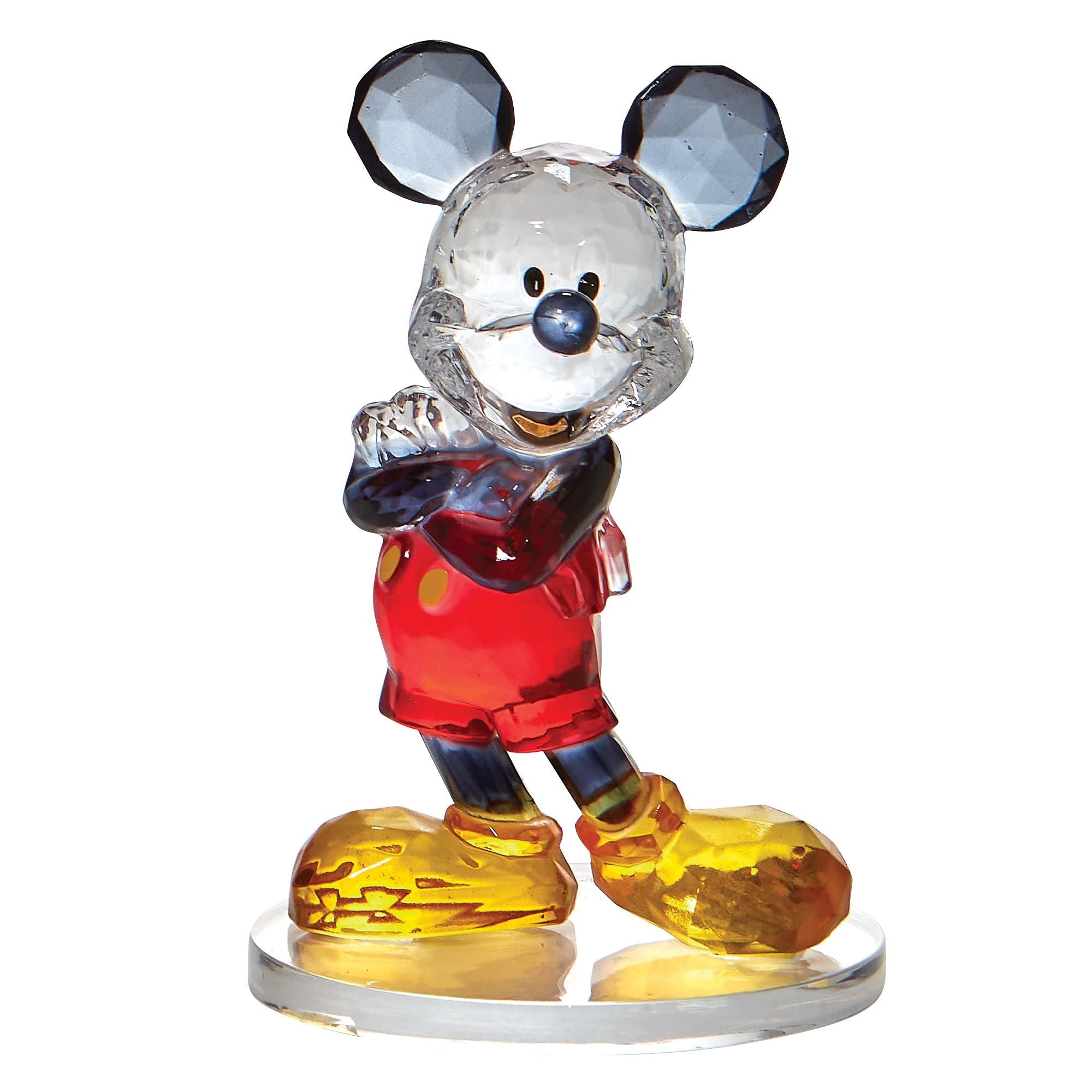 Enesco Facets Disney Mickey Mouse Standing Pose Figurine, 3.75 Inch