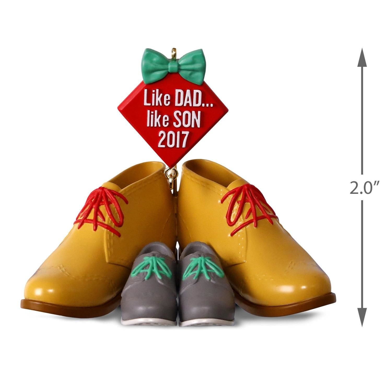Hallmark 1295QGO1105 Dad and Son Keepsake Christmas Ornaments